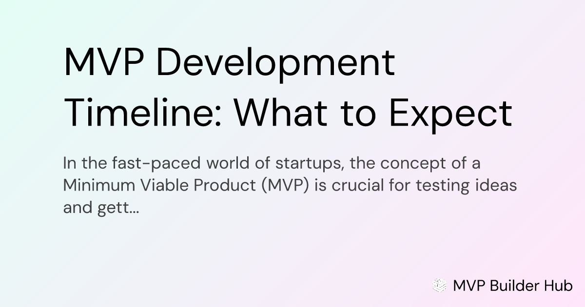 OG Image for MVP Development Timeline: What to Expect